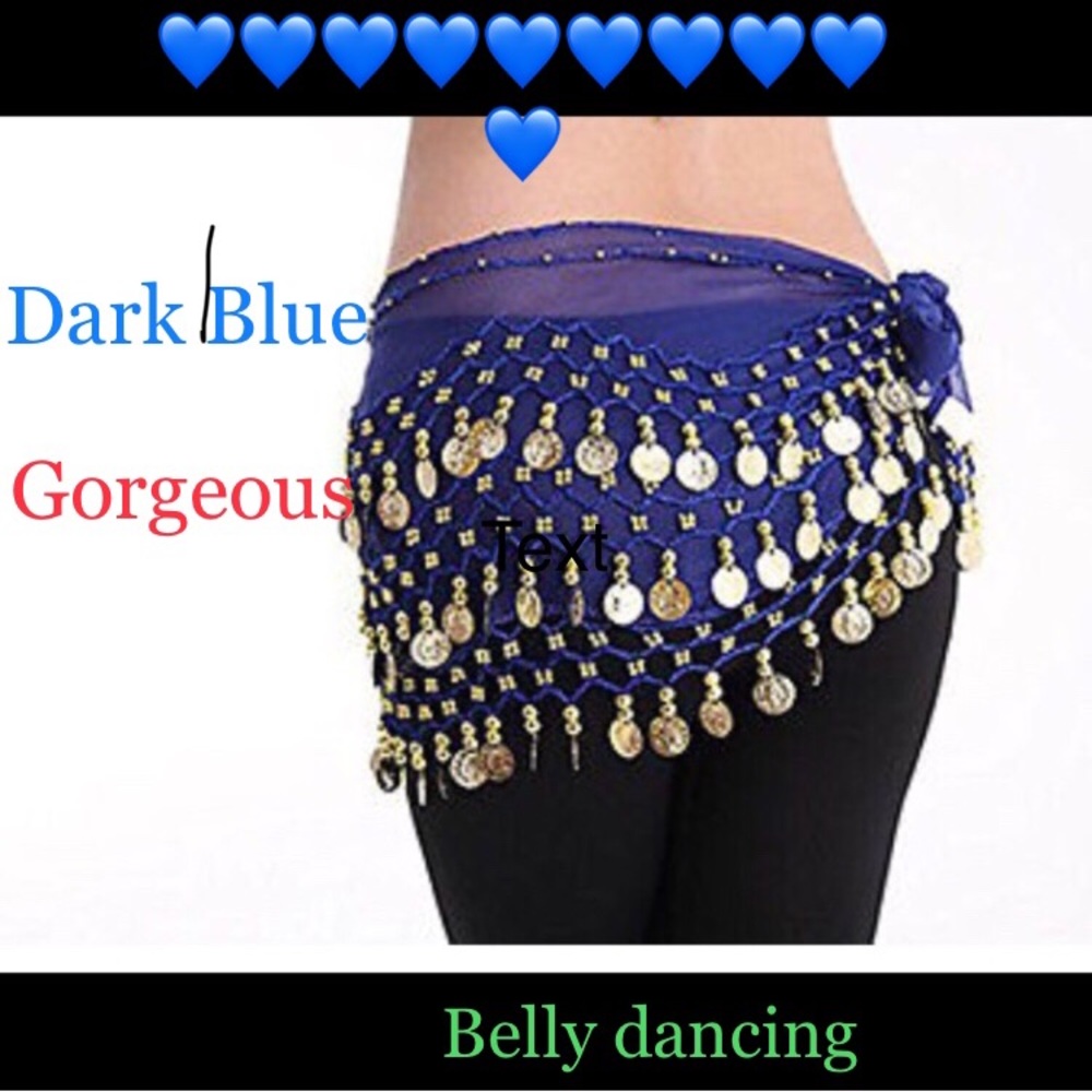 W&W Purple Belly Dance Skirt Hip